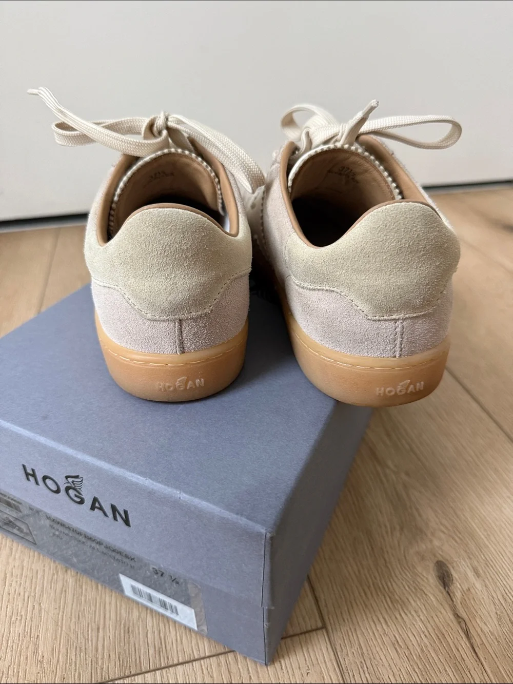 Hogan Cool Women's Sneaker in Beige Soft Suede